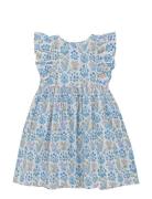 Dress Ss In Liberty Fabric Dresses & Skirts Dresses Casual Dresses Sleeveless Casual Dresses Blue Huttelihut