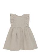 Dress Ss Linen Dresses & Skirts Dresses Casual Dresses Sleeveless Casual Dresses Beige Huttelihut