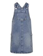 Dress Denim Bib Classic Dresses & Skirts Dresses Casual Dresses Sleeveless Casual Dresses Blue Lindex