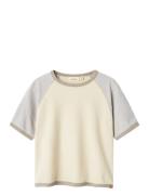 Nmmnunan Ss Loose Top Lil Tops T-Kortærmet Skjorte Cream Lil'Atelier