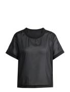 Sheer 3S Tee Sport Women Sport Clothing Sports Tops & T-shirts Sport T-Skjorte Black Adidas Originals