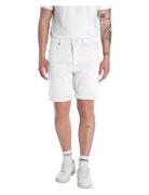 Rbj.981 Short Shorts Tapered Bottoms Shorts Casual White Replay