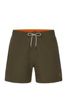 4.5-Inch Traveler Slim Fit Swim Trunk Designers Shorts Khaki Green Polo Ralph Lauren