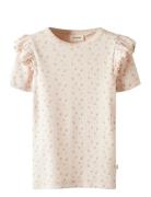 Nmfgago Kuo Ss Slim Top Lil Tops T-Kortærmet Skjorte Pink Lil'Atelier