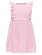Kmgdrea Life S/S Detail Dress Jrs Dresses & Skirts Dresses Casual Dresses Sleeveless Casual Dresses Pink Kids Only