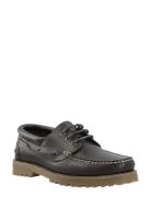 Biagreg Boat Texas Tumbled Sejlersko Sko Brown Bianco