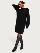 Object Collectors Item - Strikkjoler - Black - Objreynard L/S Knit Dress Noos - Kjoler