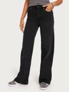 Only - Wide leg jeans - Washed Black - Onlmadison Blush Hw Wide Dnm CRO099 - Jeans