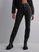 Only - High waisted jeans - Washed Black - Onlemily Hw St Rhs Dnm Bj - Jeans