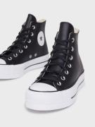 Converse - Høje sneakers - Sort - Chuck Taylor All Star Leather Platform - Sneakers