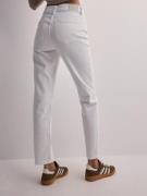 Only - Straight jeans - White - Onlemily Stretch Hw Str Ank Dnm Noo - Jeans