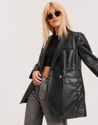 JJXX - Sort - Jxmary Faux Leather Blazer Noos