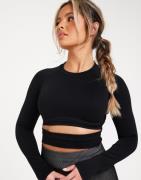 Aim'n - Sort - Black Limitless Seamless Cutout Long Sleeve