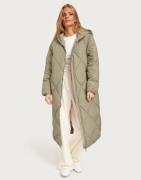 Only - Grøn - Onlnewtamara X-Long Quilted Coat Cc