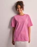 Pieces - Pink - Pcabby Ss Loose Tee Bc