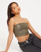 Noisy May - Grøn - Nmhunter Bandeau Cropped Top