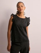 JDY - Sort - Jdyvola S/L Embroidery Top Wvn