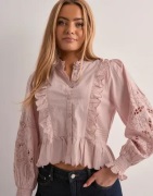 Neo Noir - Pink - Petrine Embroidery Blouse