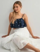 Only - Blå - Onllou Life Emb Baloon Top Ptm