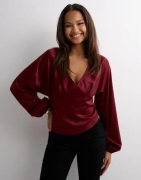 Nelly - Rød - Bow Detail Blouse