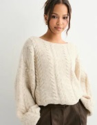 Only - Beige - Onlida Life Ls Cable Wide-Neck Cc K