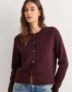Vero Moda - Rød - Vmkacy Ls O-Neck Cardigan