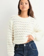Vero Moda - Hvid - Vmlauryn Ls O-Neck Pullover Ga Boo