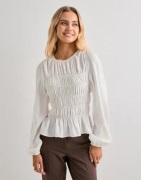 Nelly - Hvid - My Best Smock Blouse