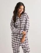 Hunkemöller - Mønstret - Jacket Ls Flannel Twill Check