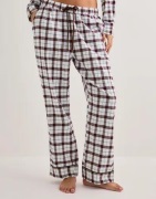 Hunkemöller - Mønstret - Pant Flannel Straight Check
