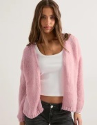 Only - Pink - Onlnordic Life L/S Cardigan Rp Knt