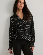 Neo Noir - Sort - Tamona Crepe Dot Blouse