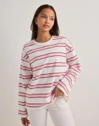 Pieces - Pink - Pcmila Ls Loose Tee Jrs Noos Bc