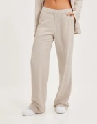 Nelly - Beige - Loose Linen Pants