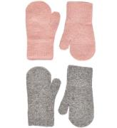 CeLaVi Luffer - Uld/Nylon - 2-pak - Misty Rose/GrÃ¥meleret