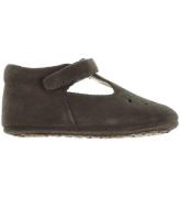 Bisgaard Ballerina Hjemmesko - Bloom - Dark Brown