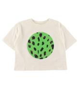 Stella McCartney Kids T-shirt - Cropped - Hvid m. GrÃ¸n