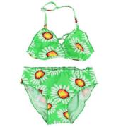 Color Kids Bikini - Vivi - UV40+ - GrÃ¸n m. Blomster