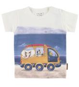 Hust and Claire T-shirt - Anker - Hvid m. Print