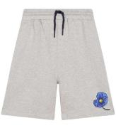 Kenzo Sweatshorts - Exclusive Edition - GrÃ¥mereret m. BlÃ¥ Bloms