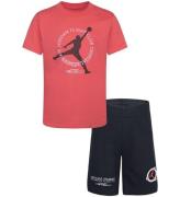 Jordan ShortssÃ¦t - T-shirt/Sweatshorts - Sort/Coral