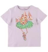 Stella McCartney Kids T-shirt - Lavendel m. Hawaii Flamingo