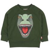 DYR-Cph Sweatshirt - DYRBellow - GrÃ¸n m. Dinosaurus