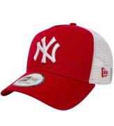 New Era Kasket - Clean Trucker 2 - New York Yankees - RÃ¸d