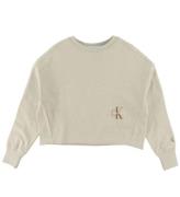 Calvin Klein Sweatshirt - Monogram - Eggshell
