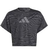 adidas Performance T-shirt - JG TI AOP - Sort