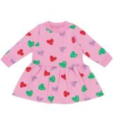 Stella McCartney Kids Sweatkjole - Rosa m. Hjerter