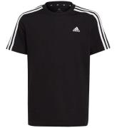 adidas Performance T-Shirt - U 3S TEE - Sort/Hvid