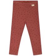 Petit Piao Leggings - Modal - Rib - Berry Dust/Dark Red