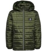 Hummel Dynejakke - hmlBilbo Tex - Olive Night